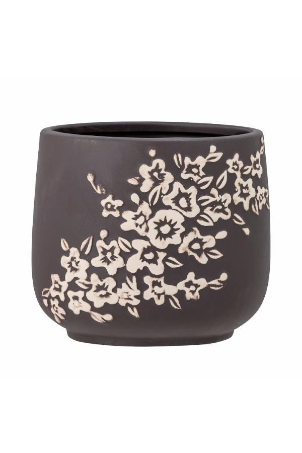 Bloomingville Betino Flowerpot, Brown, Stoneware