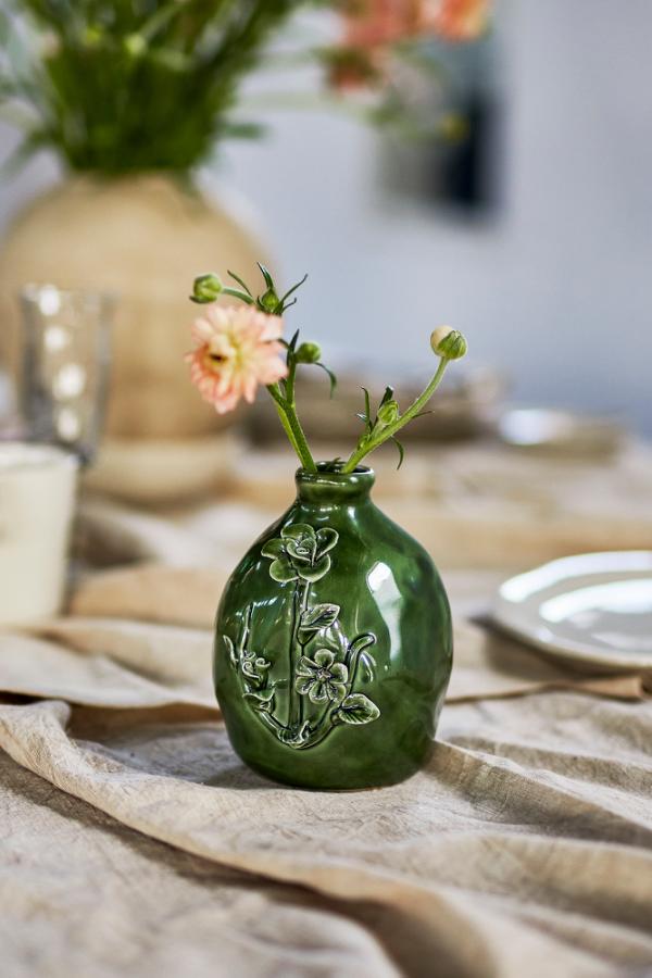Creative Collection Ramia Vase, Green, Stoneware