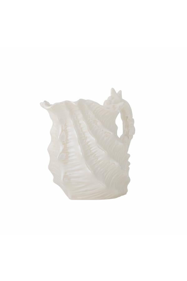 Bloomingville Shellie Jug, White, Stoneware