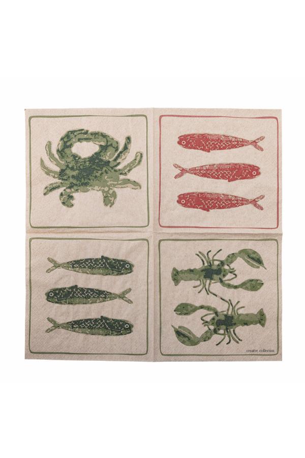 Creative Collection Hadden Napkin, Green, FSC®Recycled, Paper