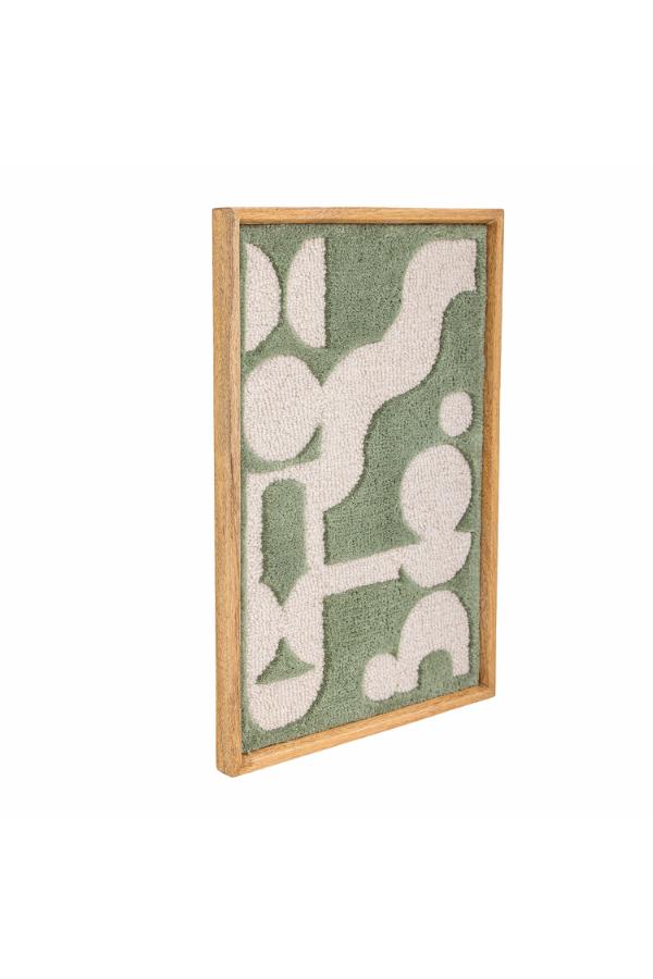 Bloomingville Longton Wall Decor, Green, Wool
