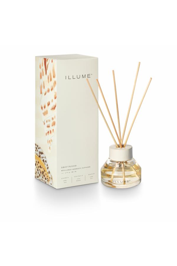 Illume Driftwood Scent Diffuser, White,