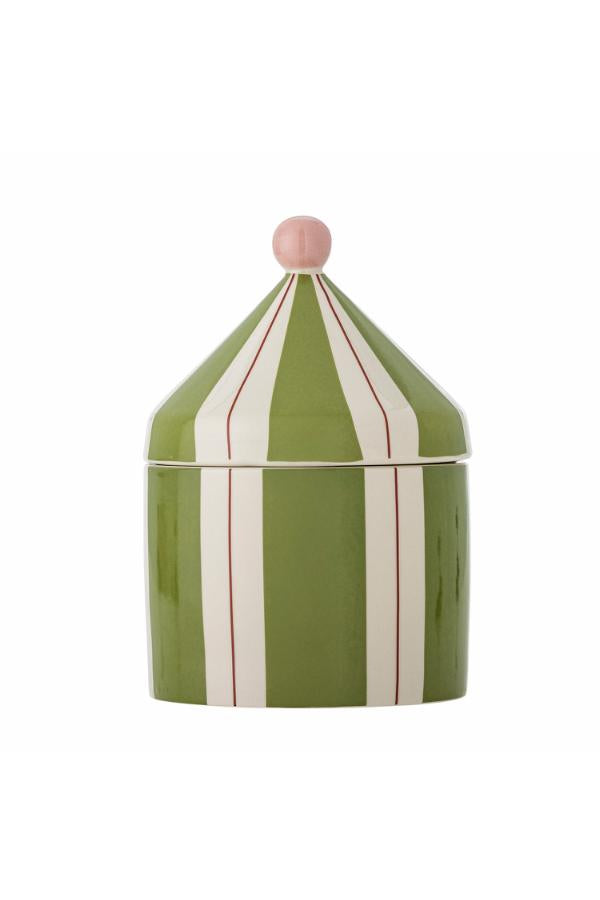 Bloomingville Mini Cimmi Jar w/Lid, Green, Stoneware