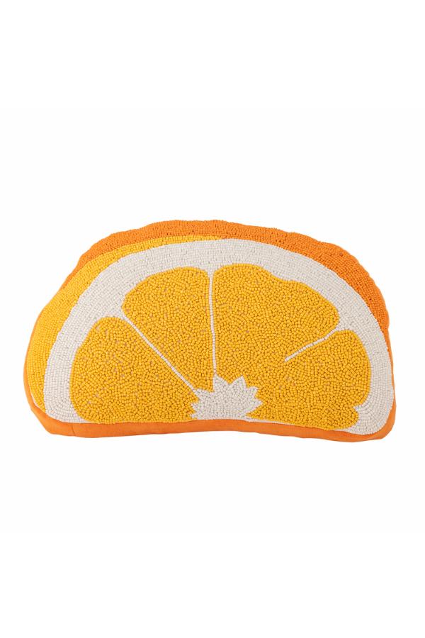 Bloomingville Navelina Cushion, Yellow, Cotton