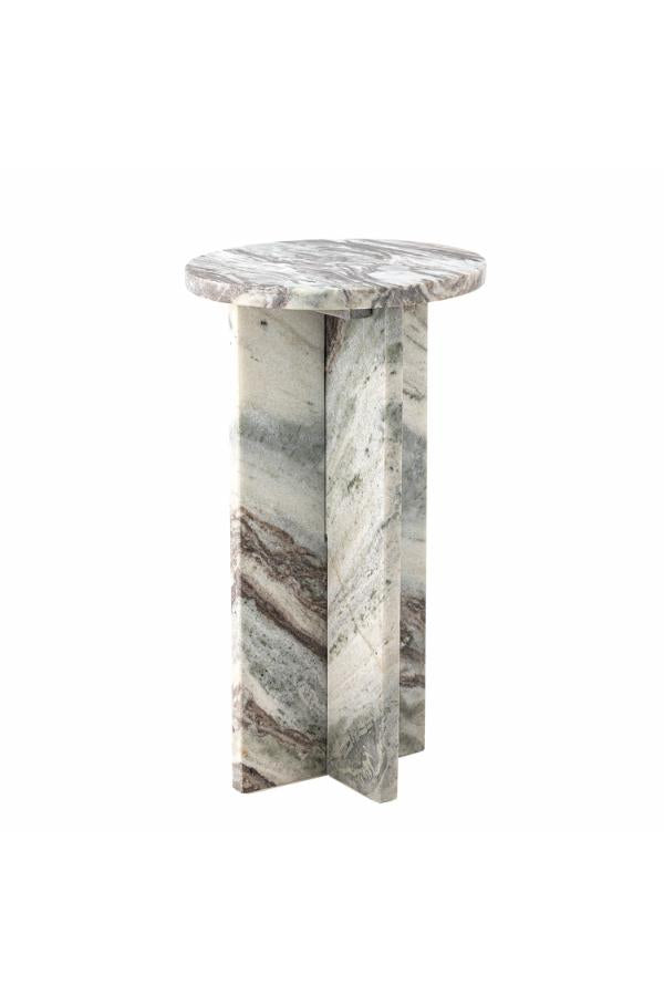 Bloomingville Jasmia Side Table, Nature, Marble