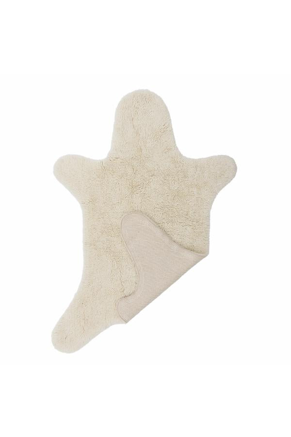 Bloomingville Mini Bear Rug, White, Wool