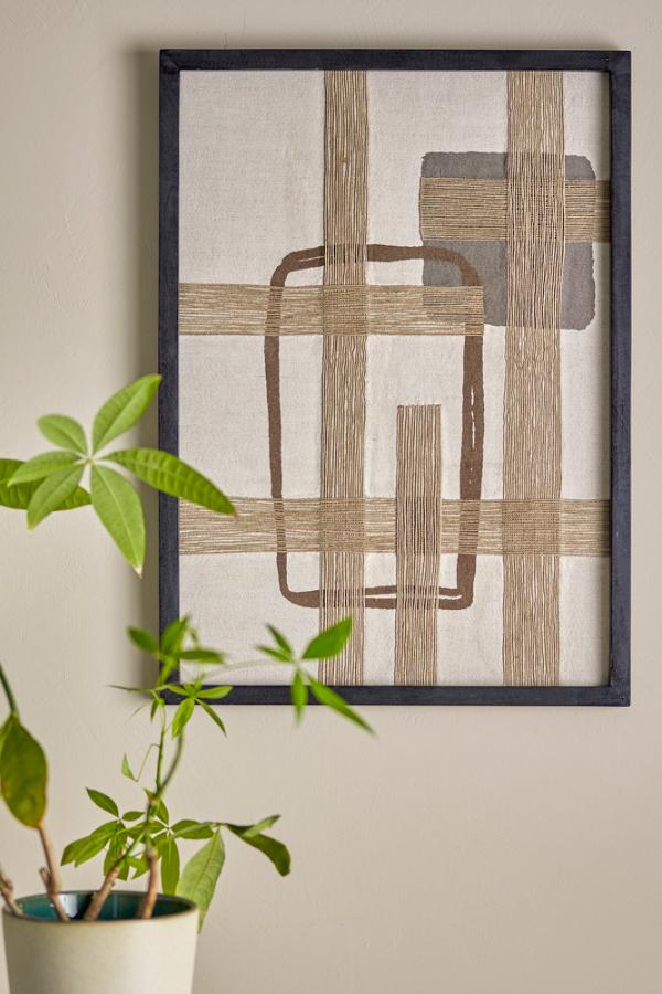 Bloomingville Bie Wall Decor, Brown, Cotton