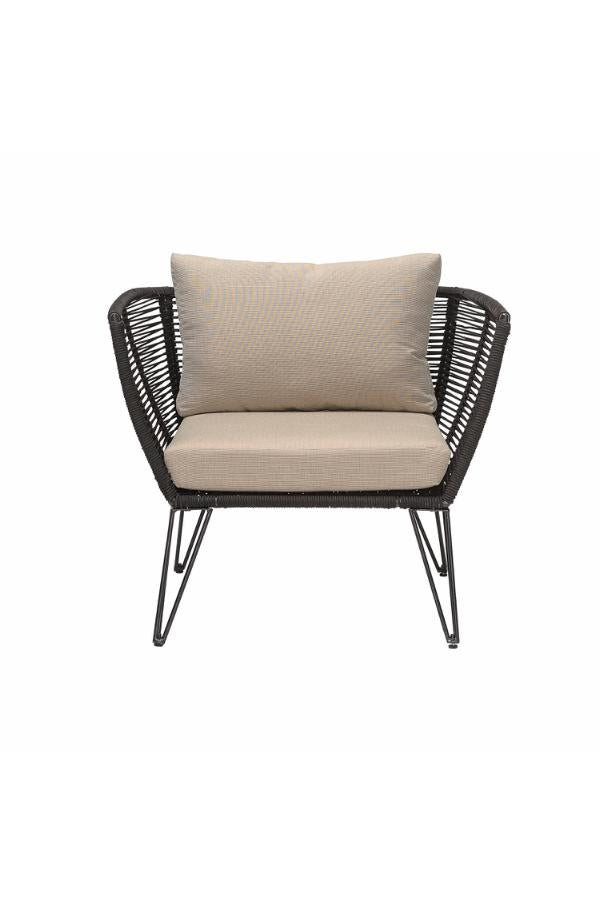 Bloomingville Mundo Lounge Chair, Black, Metal