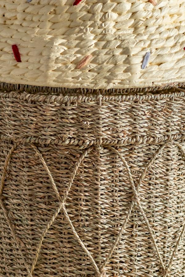 Bloomingville Mini Cillie Basket w/Lid, Nature, Seagrass