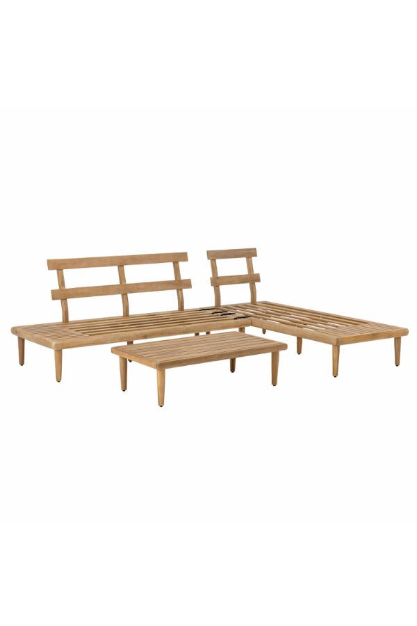 Bloomingville Cesano Lounge set, Nature, FSC®100%, Acacia