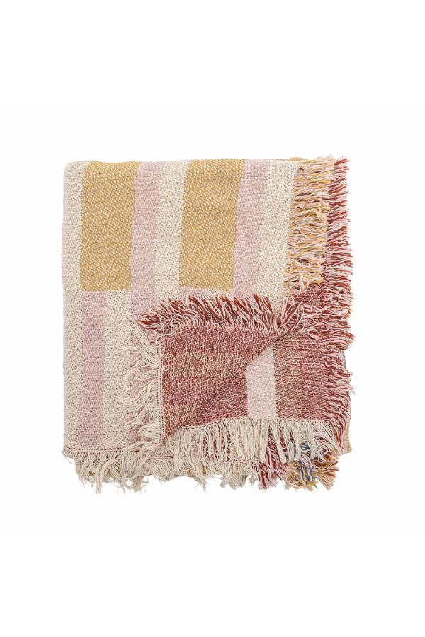 Bloomingville Lane Throw, Multi, Recycled Cotton