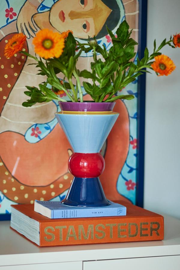 Bloomingville Trilla Vase, Multi, Ceramic