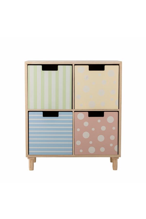 Bloomingville Mini Calle Bookcase w/Drawers, Multi, Paulownia