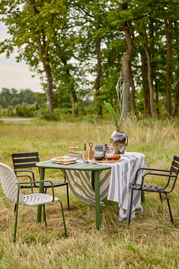 Bloomingville Monsi Dining Chair, Black, Galvanized Metal