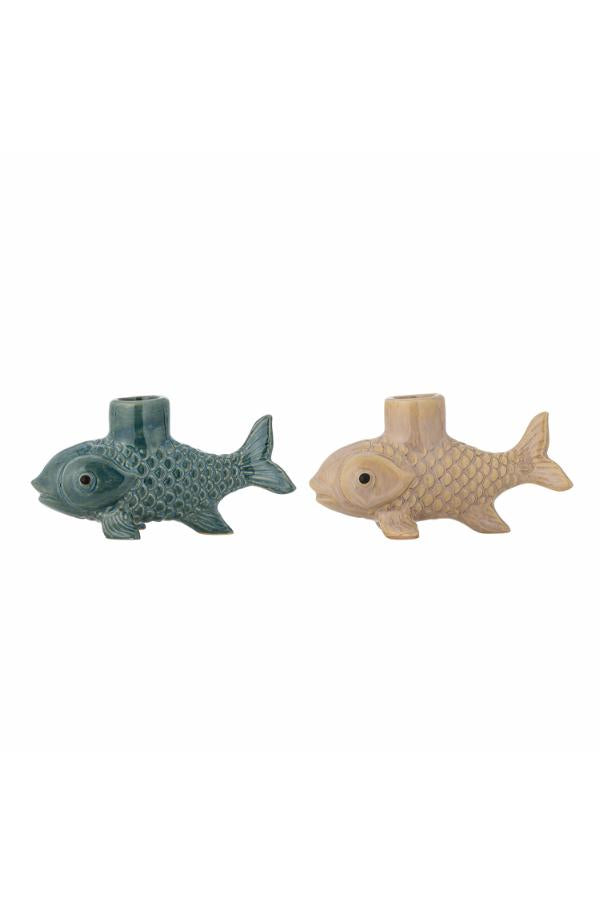 Creative Collection Burne Candle Holder, Multi, Stoneware