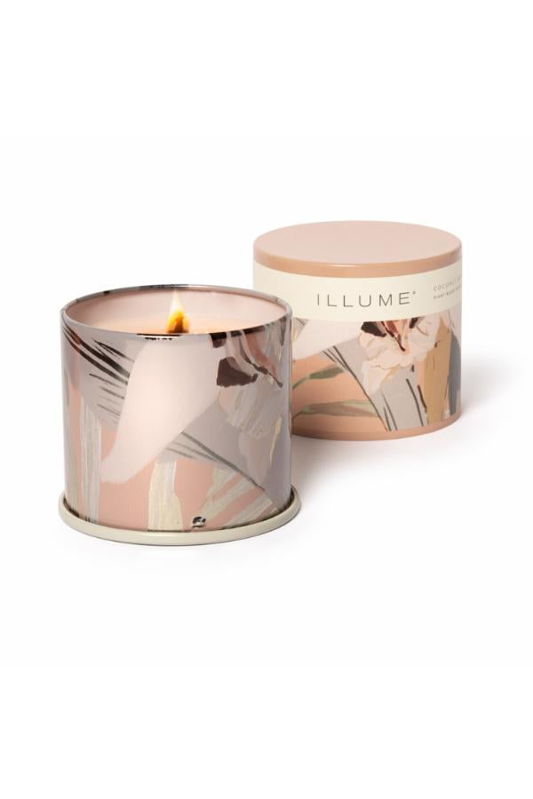 Illume Coconut Milk Mango Vanity Tin Candle, Rose,