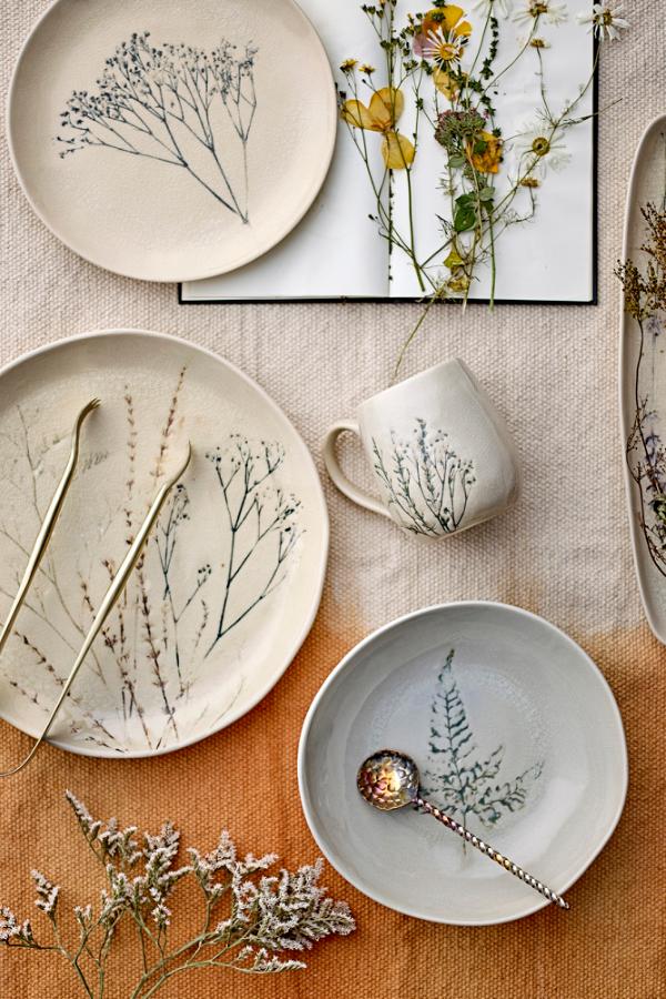 Bloomingville Bea Plate, Nature, Stoneware