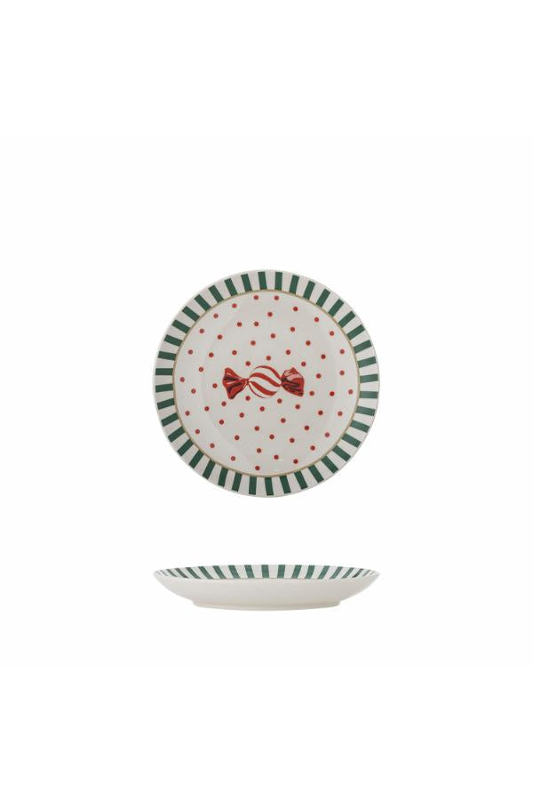 Bloomingville Yule Plate, Multi, Stoneware