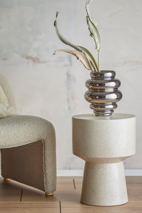 Bloomingville Zorya Vase, Silver, Glass