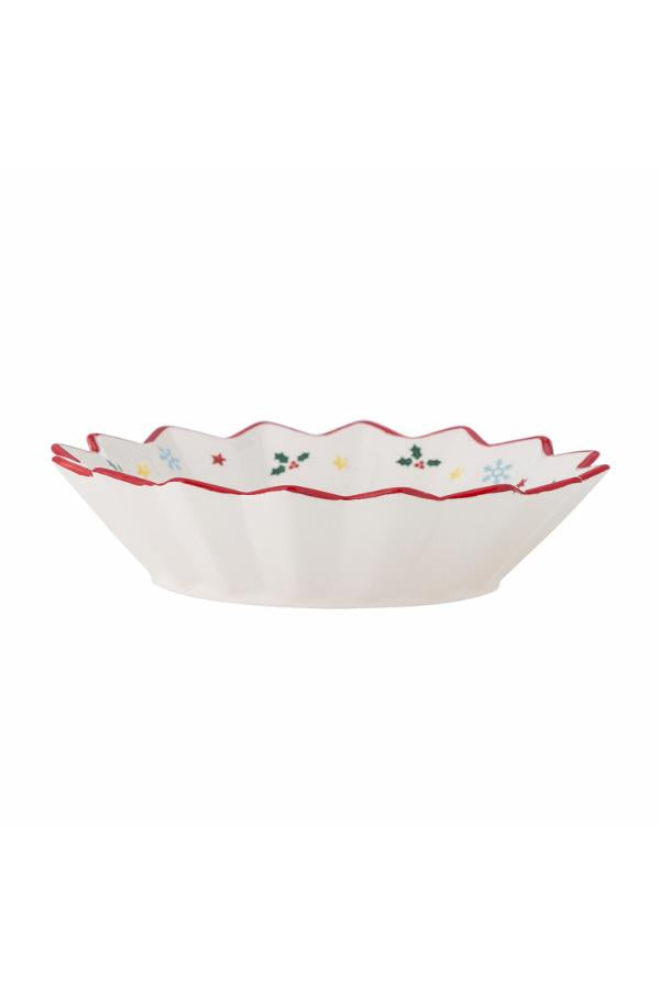 Bloomingville Naive Bowl, Red, Ceramic