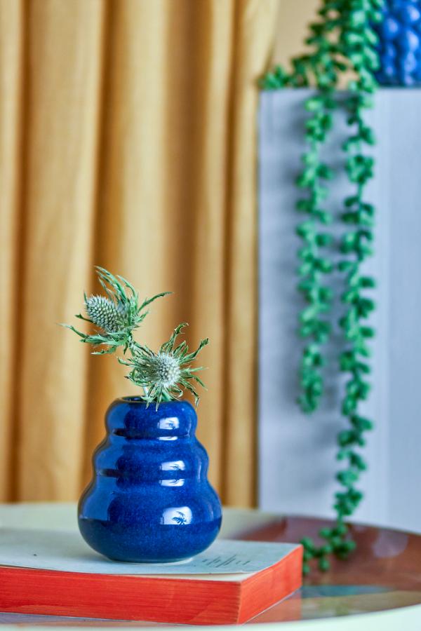 Bloomingville Faramir Vase, Blue, Stoneware