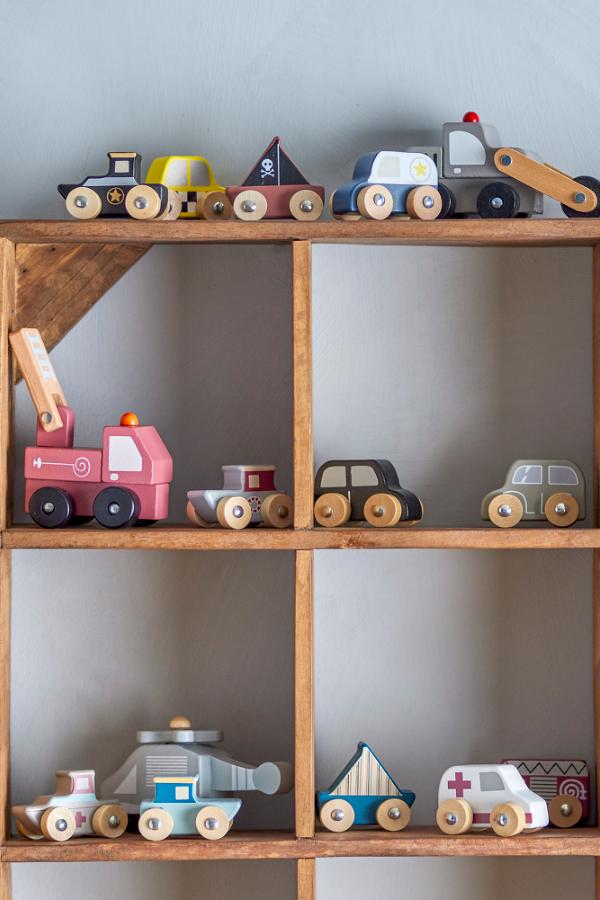 Bloomingville Mini Avin Toy Car, Multi, FSC®100%, MDF