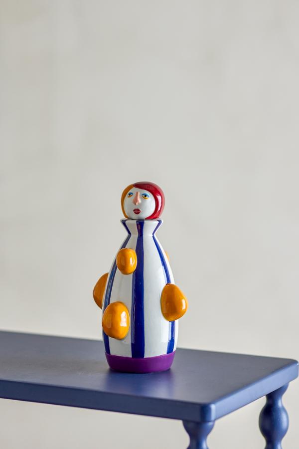 Bloomingville Conneli Candle Holder, Multi, Ceramic