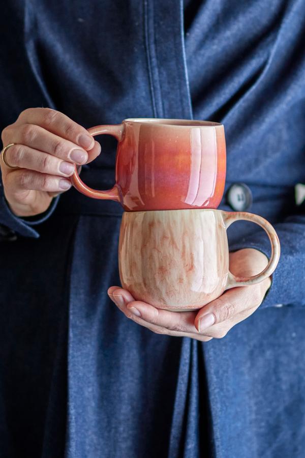 Bloomingville Roselyn Cup, Rose, Stoneware