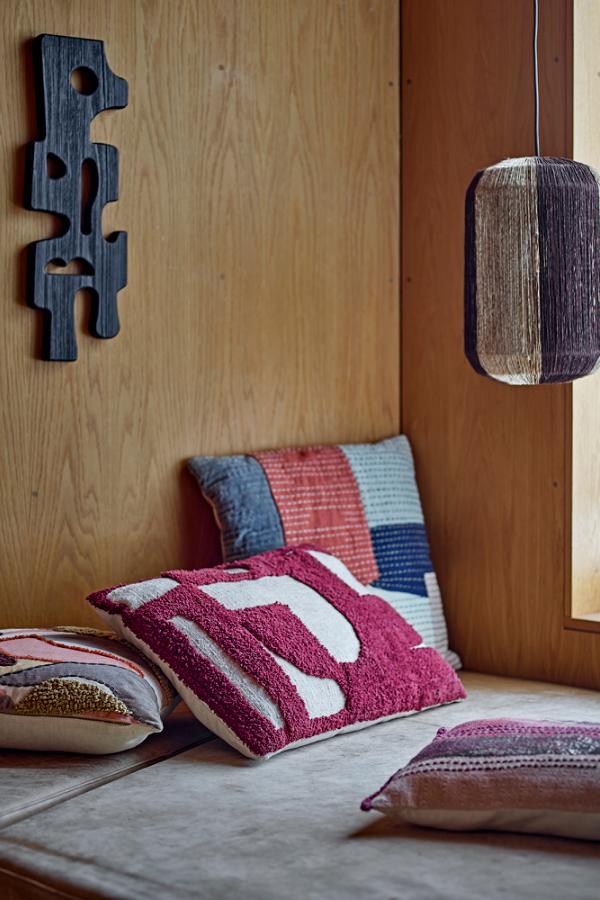 Bloomingville Olica Cushion, Red, Cotton OEKO-TEX®