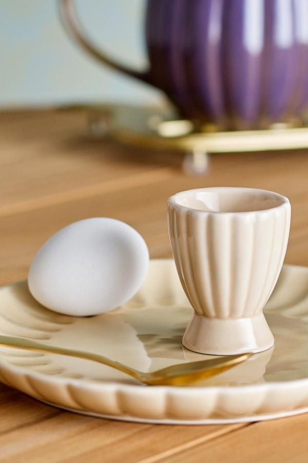 Bloomingville Latina Egg Cup, Nature, Stoneware