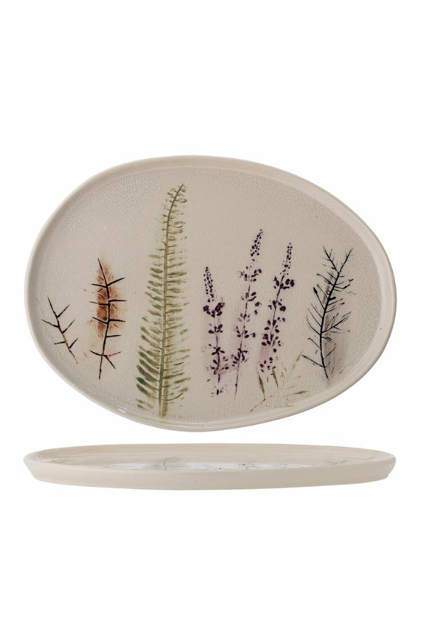 Bloomingville Bea Serving Plate, Nature, Stoneware
