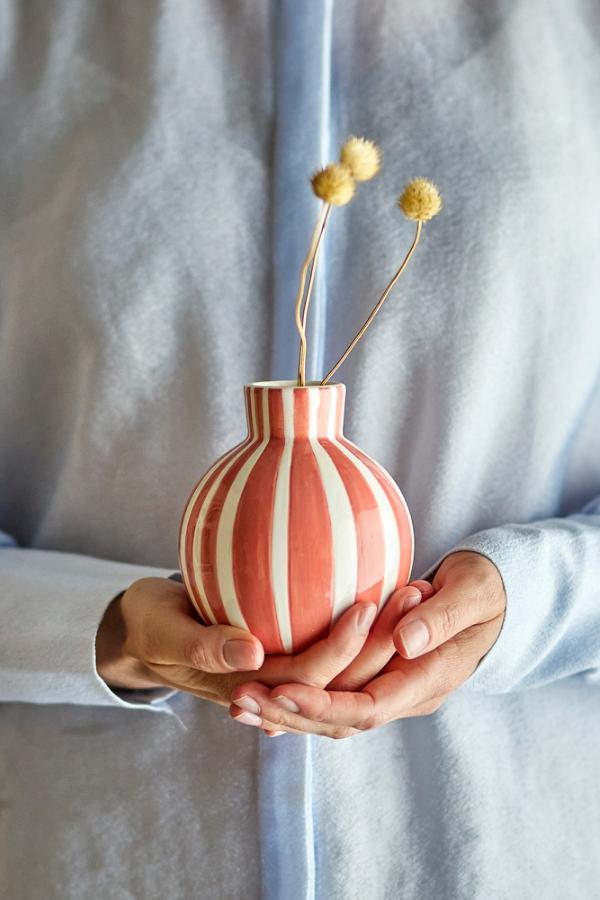 Bloomingville Fian Vase, Orange, Ceramic