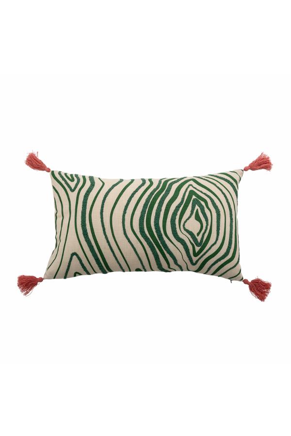 Bloomingville Woodsby Cushion, Multi, Cotton