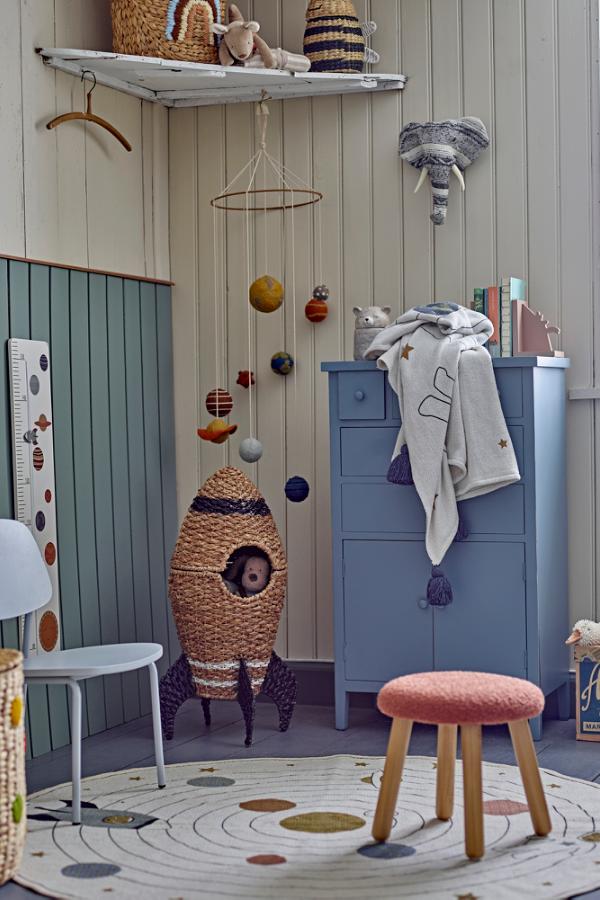 Bloomingville Mini Gugga Chair, Blue, Plywood