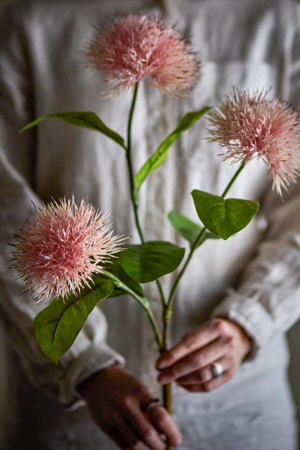Bloomingville Chrysantemum Stem, Rose, Artificial Flowers