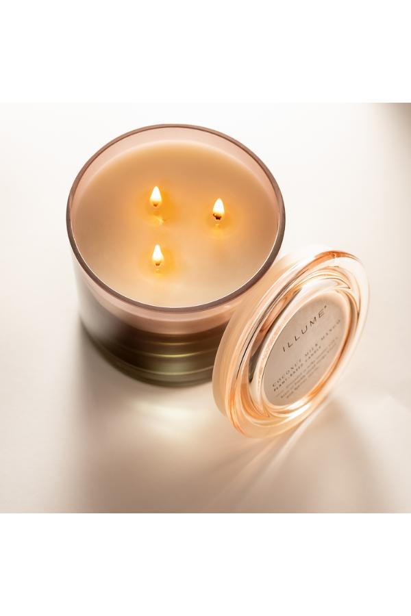Illume Coconut Milk Mango Statement Glass Candle, Rose,