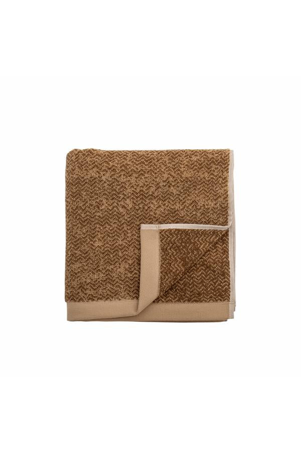 Bloomingville Kahla Towel, Brown, Cotton