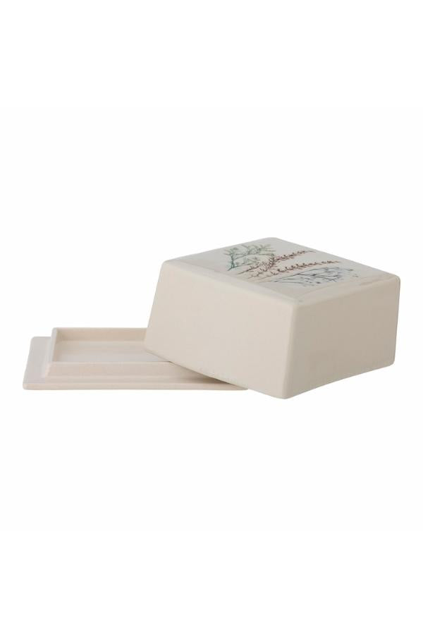 Bloomingville Bea Butter Box, Nature, Stoneware