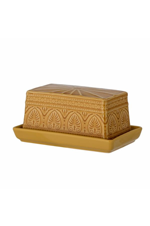 Bloomingville Rani Butter Box, Yellow, Stoneware