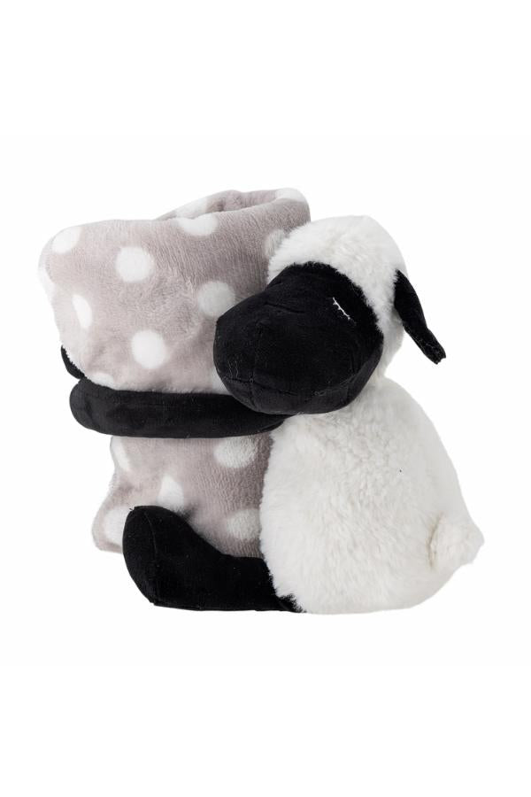 Bloomingville Mini Dolly Soft Toy with blanket, White, Polyester