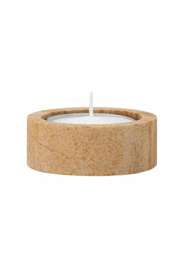 Bloomingville Dalin Votive & Candle Holder, Brown, Sandstone