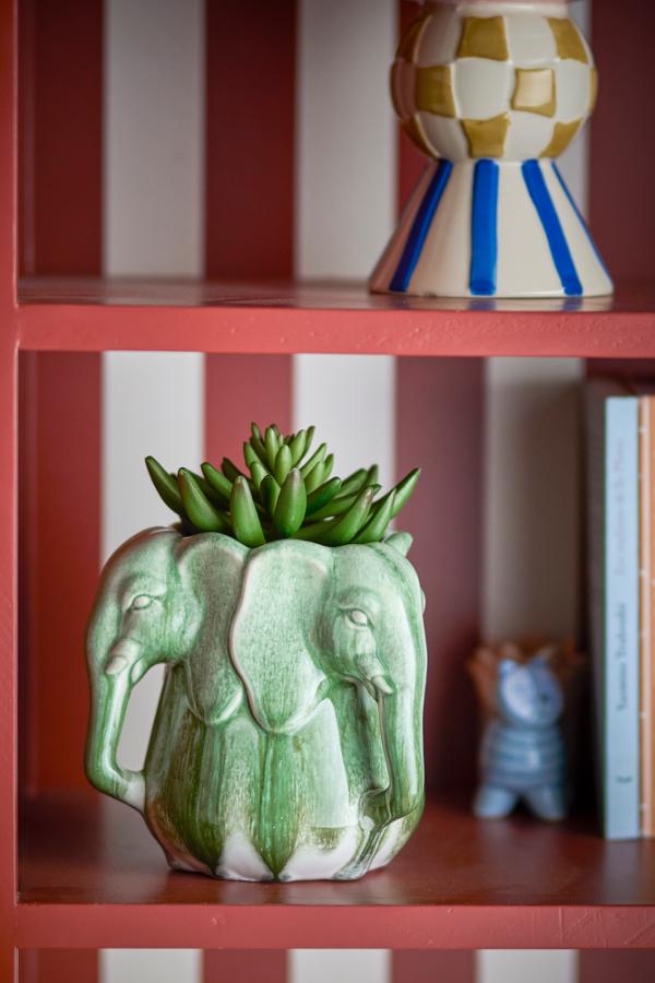 Bloomingville Pontus Vase, Green, Stoneware