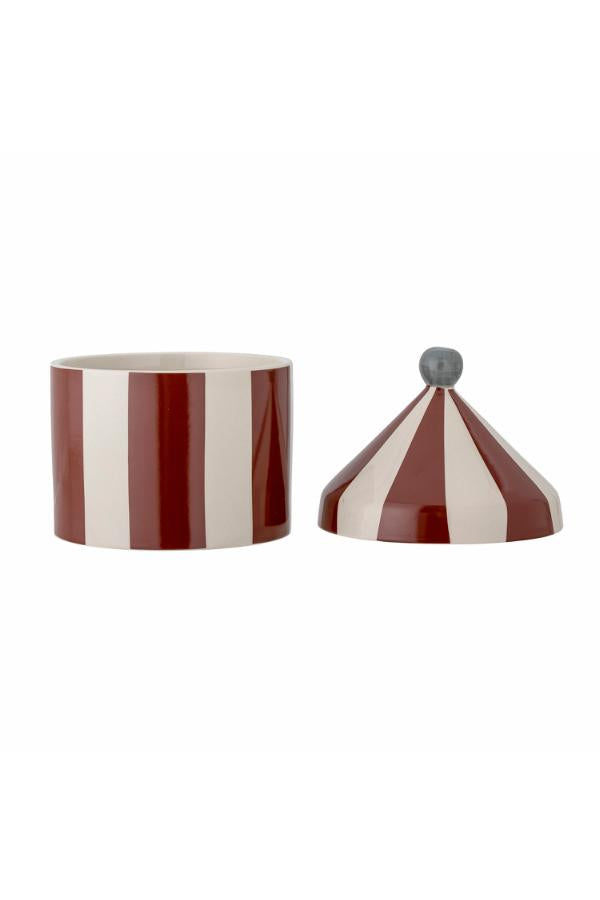 Bloomingville Mini Cimmi Jar w/Lid, Red, Stoneware
