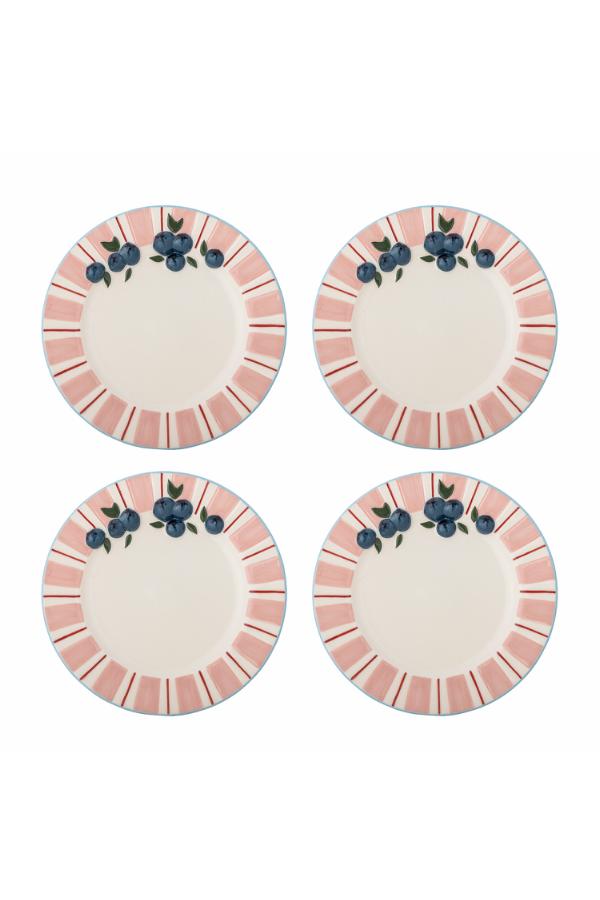 Bloomingville Carry Plate, Rose, Stoneware