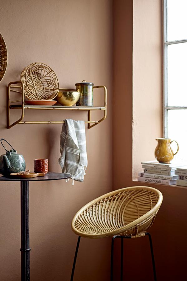 Bloomingville Yonne Bar Chair, Nature, Rattan