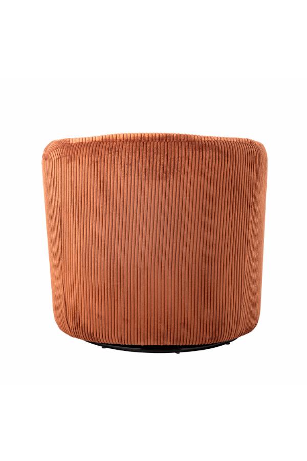 Bloomingville Pradi Lounge Chair, Orange, Polyester