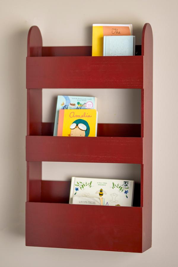 Bloomingville Mini Moris Shelf, Red, Paulownia