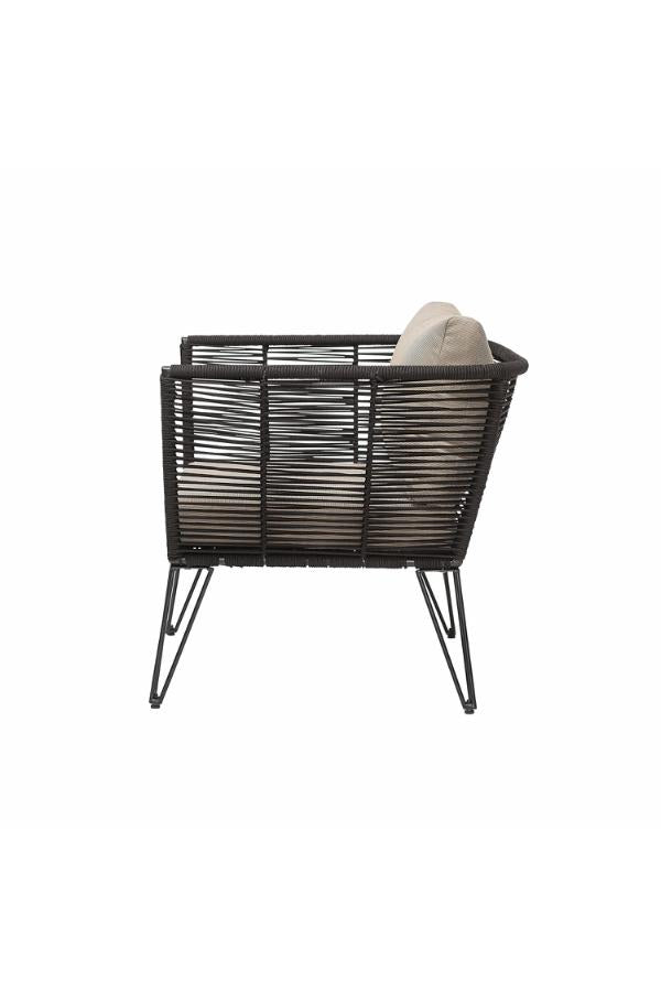 Bloomingville Mundo Lounge Chair, Black, Metal