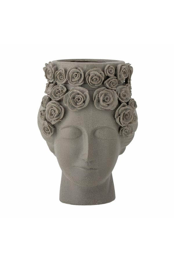 Bloomingville Akira Vase, Grey, Stoneware