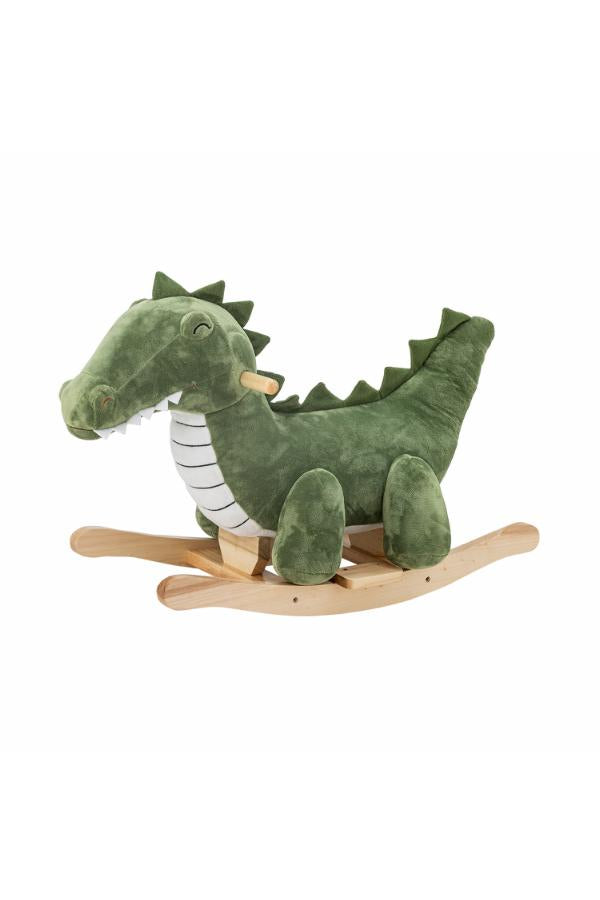 Bloomingville Mini Arnie Rocking Toy, Crocodile, Green, Polyester